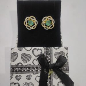 Earrings Crystal Gold Plated